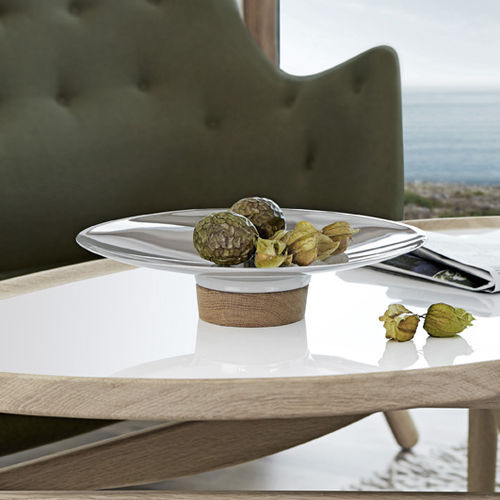 Vassoio di servizio in acciaio inossidabile lucido - REFLECTION - STELTON - in rovere
