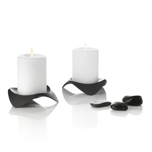 Portacandela in acciaio inossidabile lucido - PAPILIO UNO - STELTON