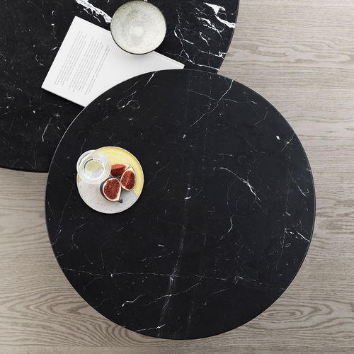 Tavolino basso contemporaneo - VIPP423 - VIPP - in rovere / in alluminio / in marmo
