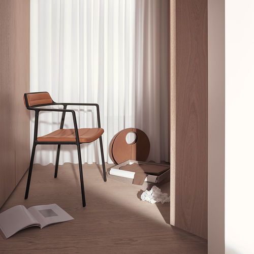 Sedia contemporanea - VIPP451 - VIPP - da sala / da interno / in tessuto