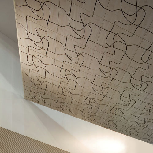 Pannello acustico a muro - LETWOOD - Fantoni - in legno / quadrato / professionale