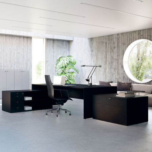 Scrivania direzionale - QUARANTA5 - Fantoni - contemporanea / in legno / in laminato