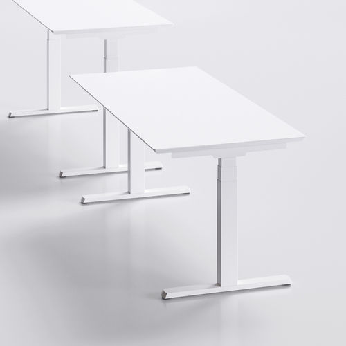 Tavolo da lavoro contemporaneo - MÈTA LIFT-UP - Fantoni - in MDF / rettangolare / per ufficio
