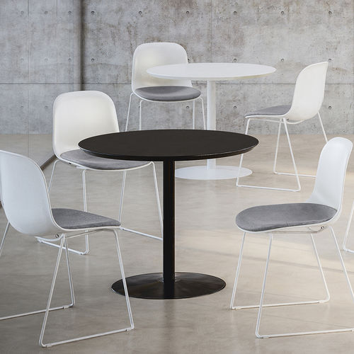 Tavolo da riunione contemporaneo - MÈTA - Fantoni - in laminato / rettangolare / rotondo
