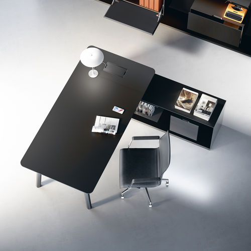 Scrivania direzionale - WOODS - Fantoni - contemporanea / in legno / d'angolo