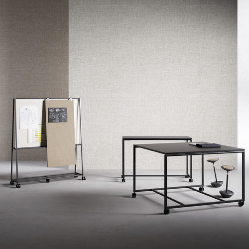 Tavolo da lavoro contemporaneo - ATELIER - Fantoni - in melaminico / con supporto in metallo / rettangolare
