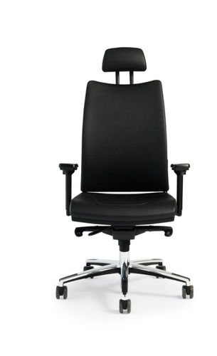 Poltrona direzionale contemporaneo - THYME - Fantoni - in pelle / in tessuto / reclinabile