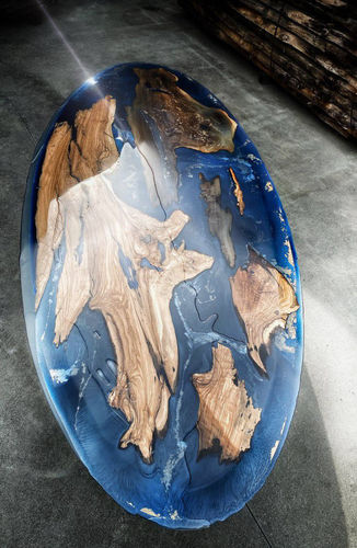 Tavolo design originale - ARCADIA - ANTICO TRENTINO DI LUCIO SRL - in legno / in marmo / in resina