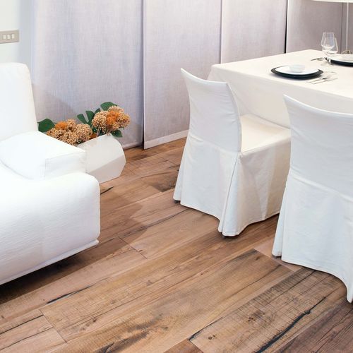 Parquet multistrato - ANTICO TRENTINO DI LUCIO SRL - in legno / a spina di pesce / finitura con olio naturale