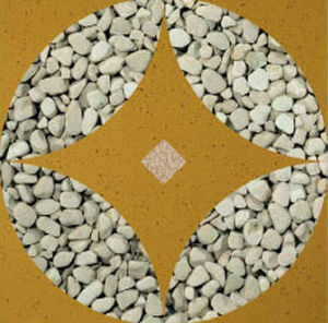 Mosaico in composito - TIMELESS : DECO - Effepimarmi - levigato / da interno / da sala