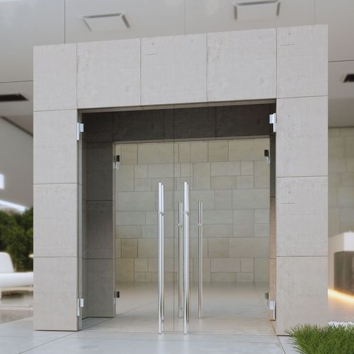 Maniglia a tirante per porta a vetri - 505W50 - Colcom - in acciaio inossidabile / contemporanea / per edifici pubblici