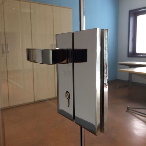 Serratura meccanica - Vertical  - Colcom - con impugnatura / per porta a vetri / a 1 punto