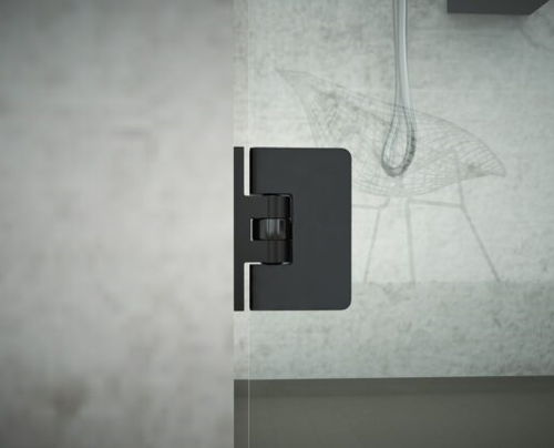 Cerniera per porta a vetri - Black Line - Colcom - per porta di doccia / per uso residenziale / nera
