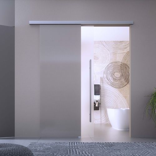 Sistema scorrevole in metallo - Fluido+ - Colcom - per porta in vetro / per porta in legno / a muro