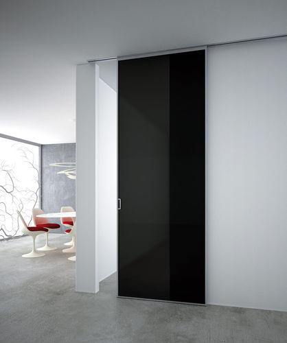 Sistema scorrevole per porta - SEMI-VISIBILE EASY FRAME PO-290 - METALGLAS - per porta in vetro