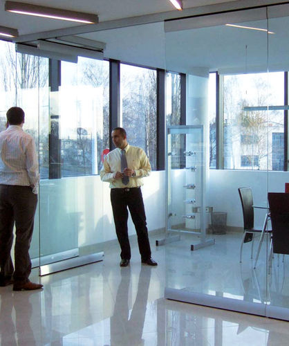 Parete scorrevole impilabile - PA-500 PARK DO-IT YOURSELF - METALGLAS - a vetrina / professionale / trasparente