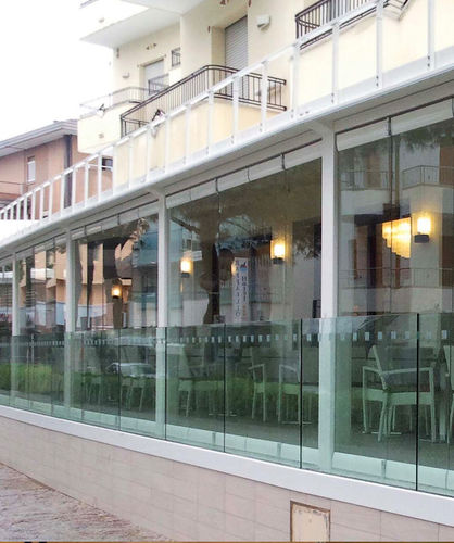 Parete pieghevole - PA-450 LIBRO DO-IT-YOURSELF  - METALGLAS - a vetrina / professionale / trasparente