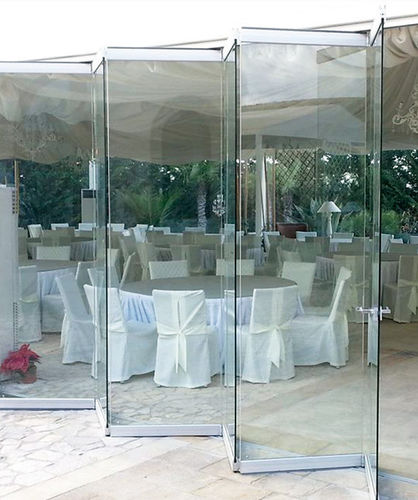 Parete pieghevole - PA-550 LIBRO DO-IT-YOURSELF - METALGLAS - a vetrina / professionale / trasparente