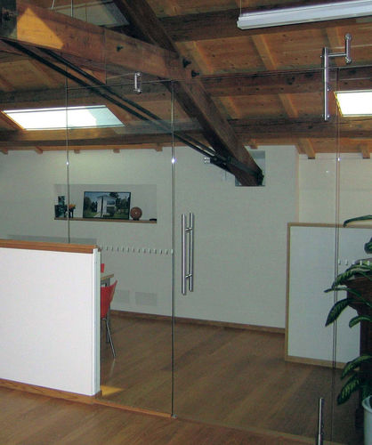 Cerniera per porta a vetri - METALGLAS - in acciaio inossidabile / girevole / contemporanea