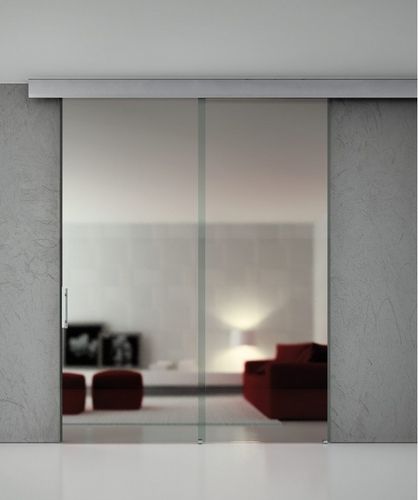 Sistema scorrevole per porta - TELESCOPICO SINCRO 2 WAYS V-2200 V-2250  - METALGLAS - per porta in vetro