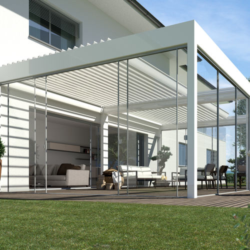 Frangisole in alluminio estruso - OSKURA WATERPROOF  - Sunroom S.p.A. - per tetto / per tettoia / per veranda