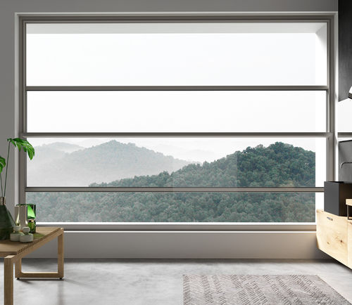 Finestra in alluminio - S.70 VERTICAL - Sunroom S.p.A. - scorrevole / a ghigliottina / a 2 ante
