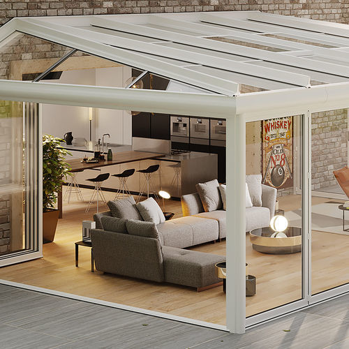 Veranda in vetro - CLIMA - Sunroom S.p.A. - in alluminio / per edificio