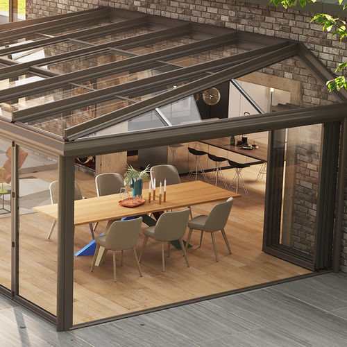Veranda in vetro - CLIMA TT - Sunroom S.p.A. - in metallo / contract