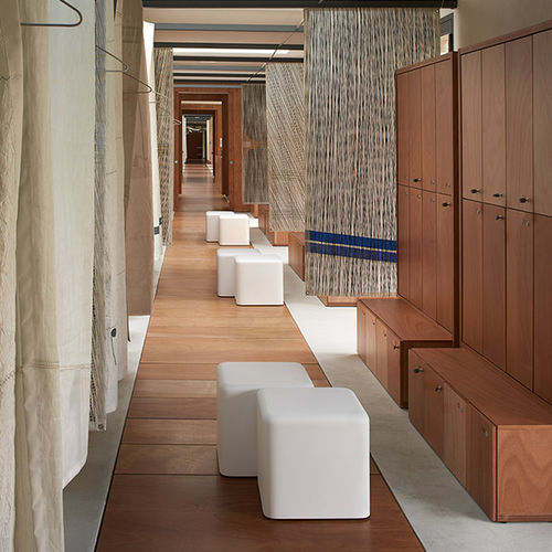 Sgabello contemporaneo - SOFT CUBO - SLIDE - in poliuretano / imbottito / luminoso