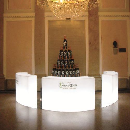 Banco reception modulare - SNACK - SLIDE - a semicerchio / in polietilene / per bar