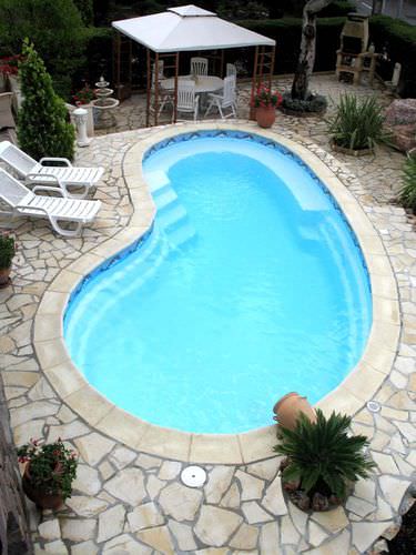 Piscina monoblocco - MDP ELLIPTIC - Mon de Pra - da esterno / interrata / in poliestere