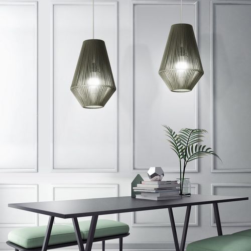 Lampada a sospensione - UKELELE - Ole! Lighting - in metallo / in corda / contemporanea