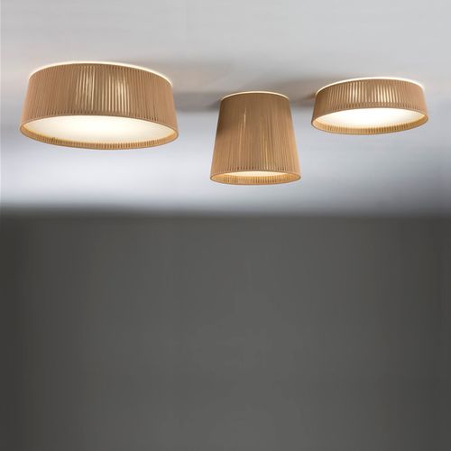 Plafoniera contemporanea - DRUM - Ole! Lighting - rotonda / in corda / LED