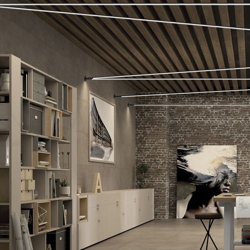 Lampada a sospensione - RITA LINE - Ole! Lighting - in alluminio / in policarbonato / contemporanea