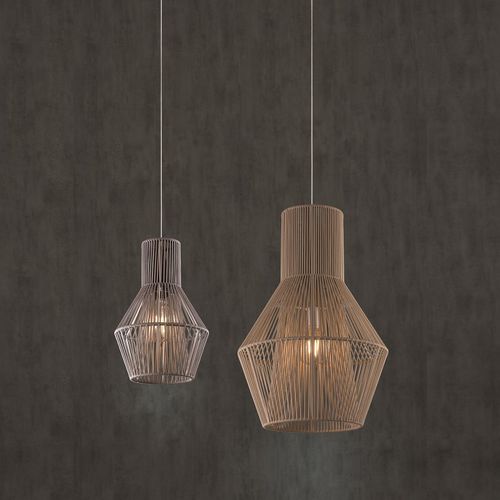 Lampada a sospensione - TINA - Ole! Lighting - in metallo / in corda / contemporanea