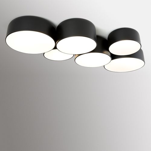 Plafoniera contemporanea - POT - Ole! Lighting - rotonda / in metallo / in acrilico