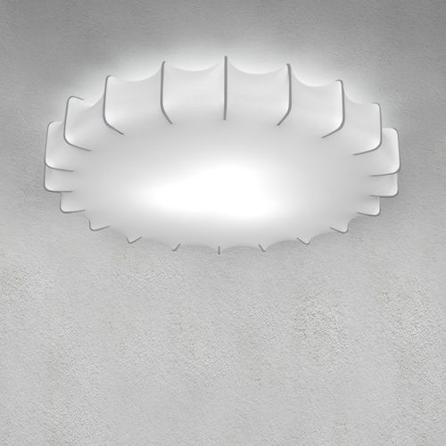 Plafoniera contemporanea - SWEET - Ole! Lighting - rotonda / in tela / LED