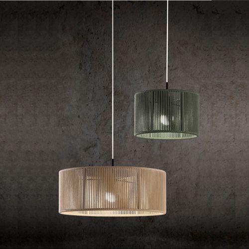 Lampada a sospensione - SENIA - Ole! Lighting - in corda / design originale / con cavo