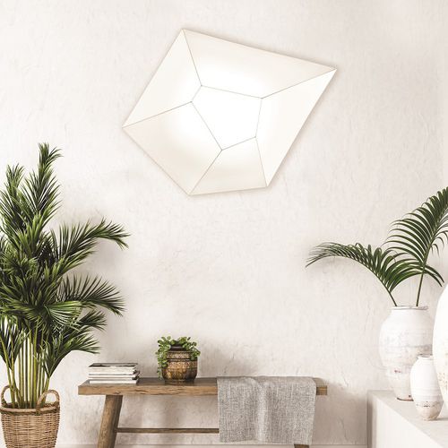 Plafoniera design originale - HALLEY - Ole! Lighting - in metallo / in tela / LED