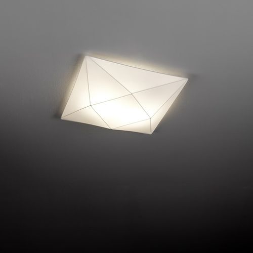 Plafoniera contemporanea - POLARIS - Ole! Lighting - quadrata / in tela / LED