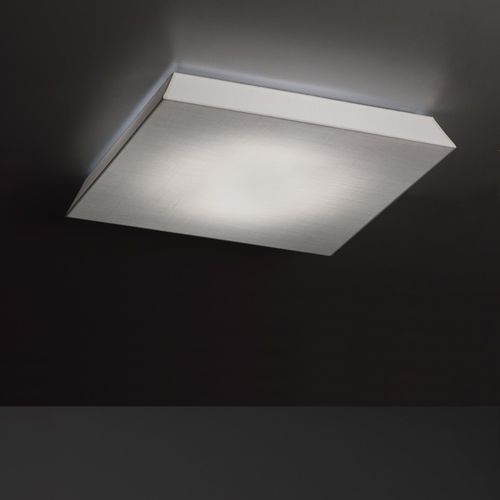 Plafoniera contemporanea - CLEO - Ole! Lighting - quadrata / in lino / LED