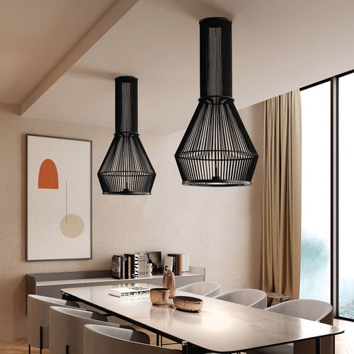 Lampada a sospensione - MORGANA - Ole! Lighting - in metallo / in corda / design originale