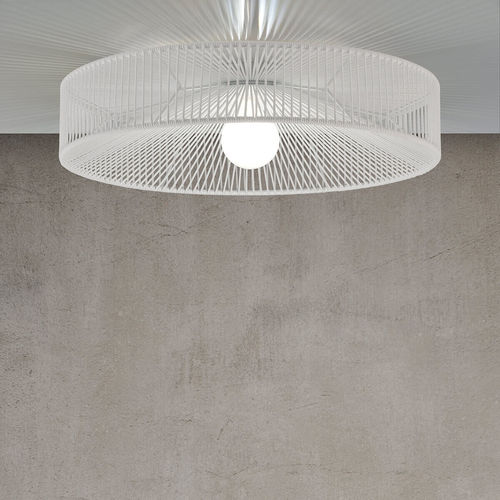Plafoniera contemporanea - MARIOLA - Ole! Lighting - conica / in metallo / in corda