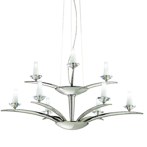 Lampadario contemporaneo - JONATHAN - Prearo Collezioni Luce - in vetro / in metallo