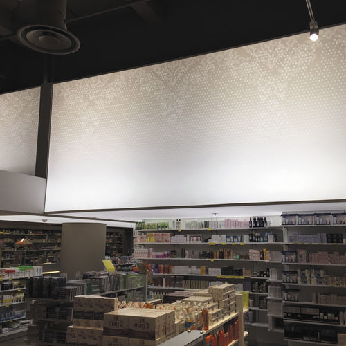 Parete tesa retroilluminata - ALYOS technology - a muro / per interni / con motivo stampato