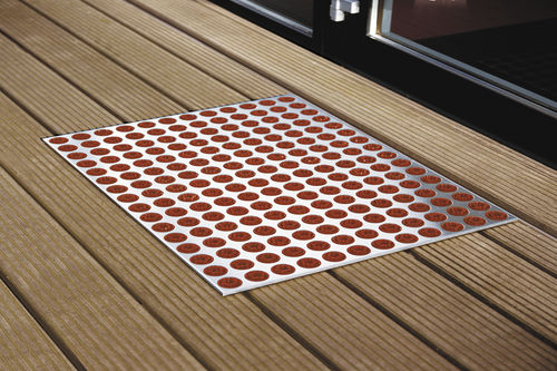 Tappeto d'ingresso per uso residenziale - FEET-BACK 3  - RADIUS DESIGN - in acciaio inossidabile / in plastica / con spazzole