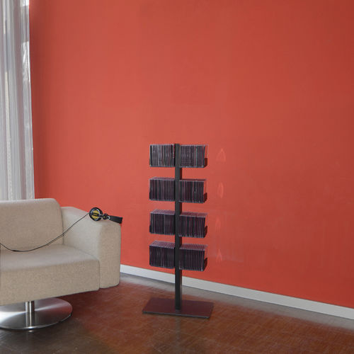 Scaffale contemporaneo - CD-BAUM 1 SMALL - RADIUS DESIGN - in acciaio con rivestimento a polvere / per CD / per DVD