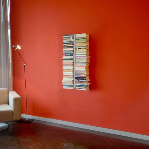 Libreria a muro - BOOKSBAUM 1 SMALL - RADIUS DESIGN - contemporanea / in acciaio con rivestimento a polvere