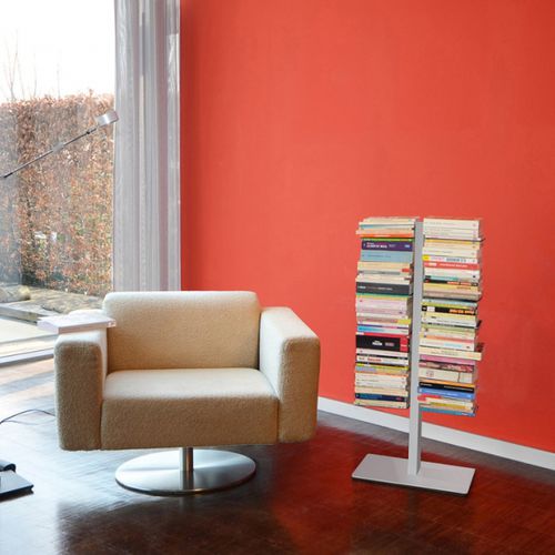 Libreria contemporanea - BOOKSBAUM 1 SMALL - RADIUS DESIGN - in acciaio con rivestimento a polvere