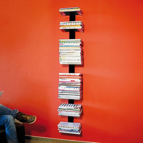 Espositore per riviste e giornali - BOOKSBAUM MAGAZINE BIG - RADIUS DESIGN - in acciaio con rivestimento a polvere